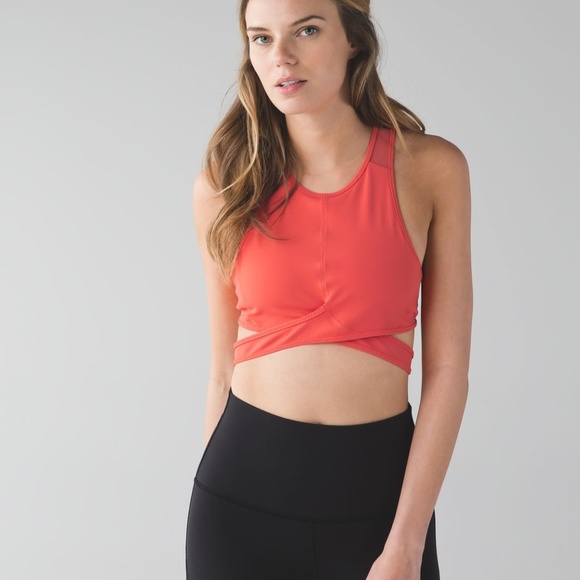 NWT Lululemon Wanderlust Yoga Haven Bra Cape Red - Picture 4 of 8